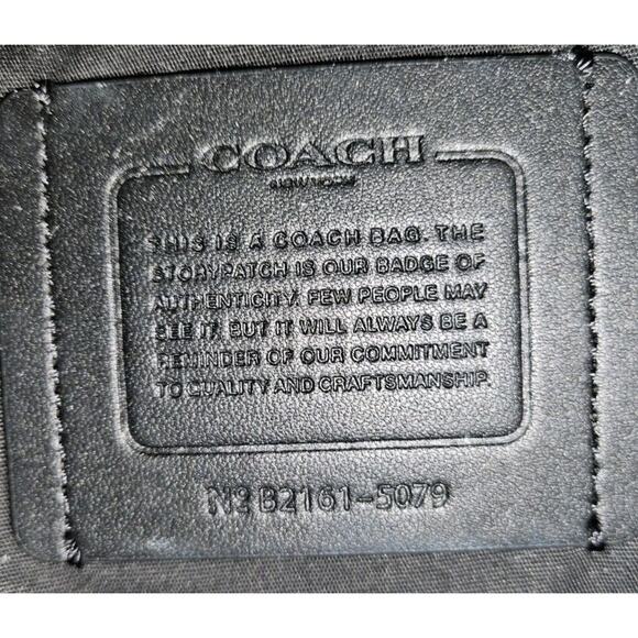 Coach 5079 2-Way Leather Metropolitan Portfolio Messenger Bag W/ Strap 15x12x3.5 - Picture 14 of 16